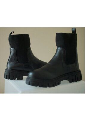 Chelsea Wedge Black Boots